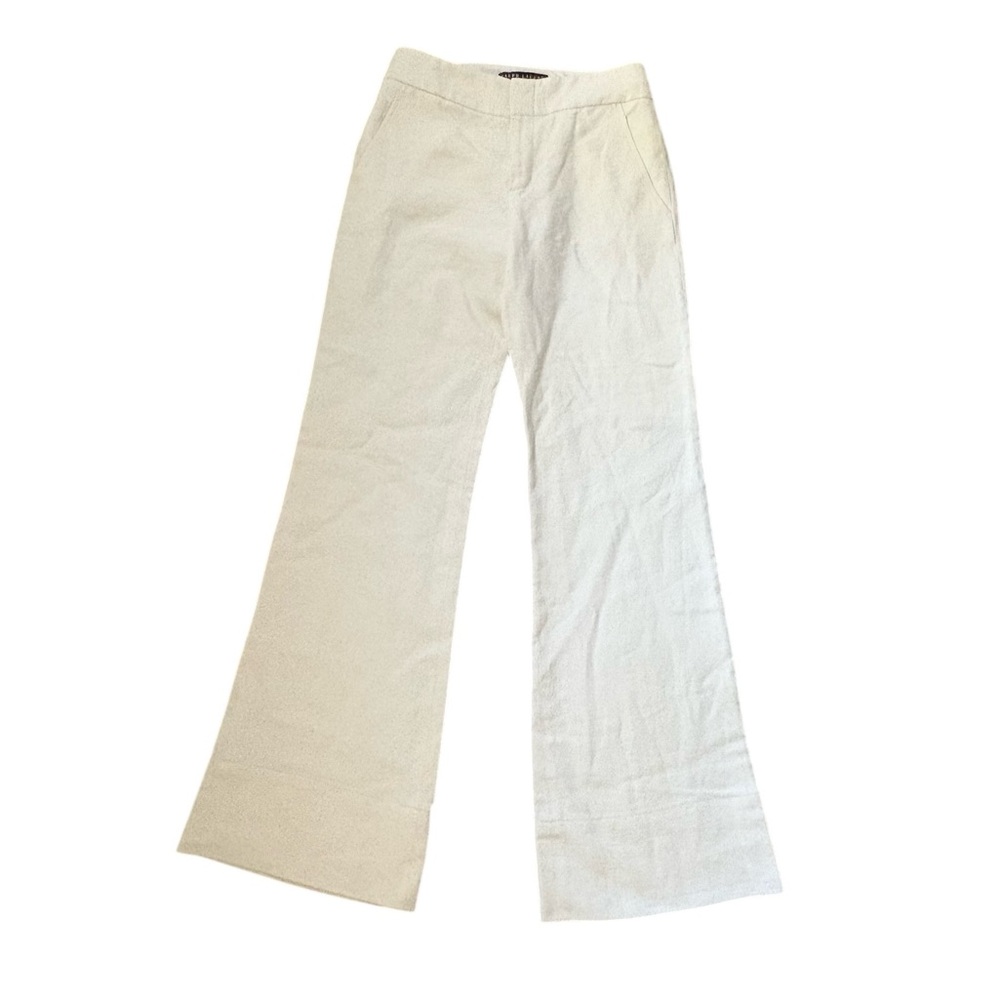 Ralph Lauren Collection Purple Label 100% Linen Flared Pants Size 2